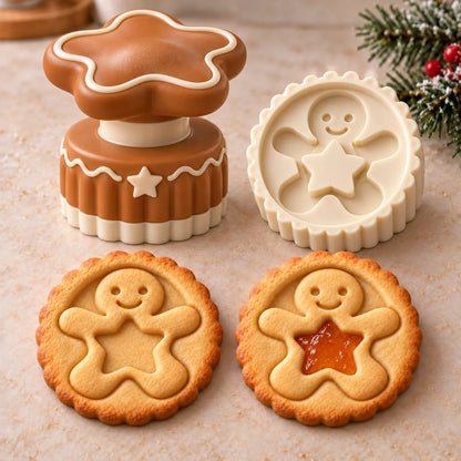 🎁Limited time 40% OFF -🍓🍪 Christmas Jam Cookie Press – Make Adorable Holiday Cookies at Home!