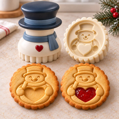 🎁Limited time 40% OFF -🍓🍪 Christmas Jam Cookie Press – Make Adorable Holiday Cookies at Home!