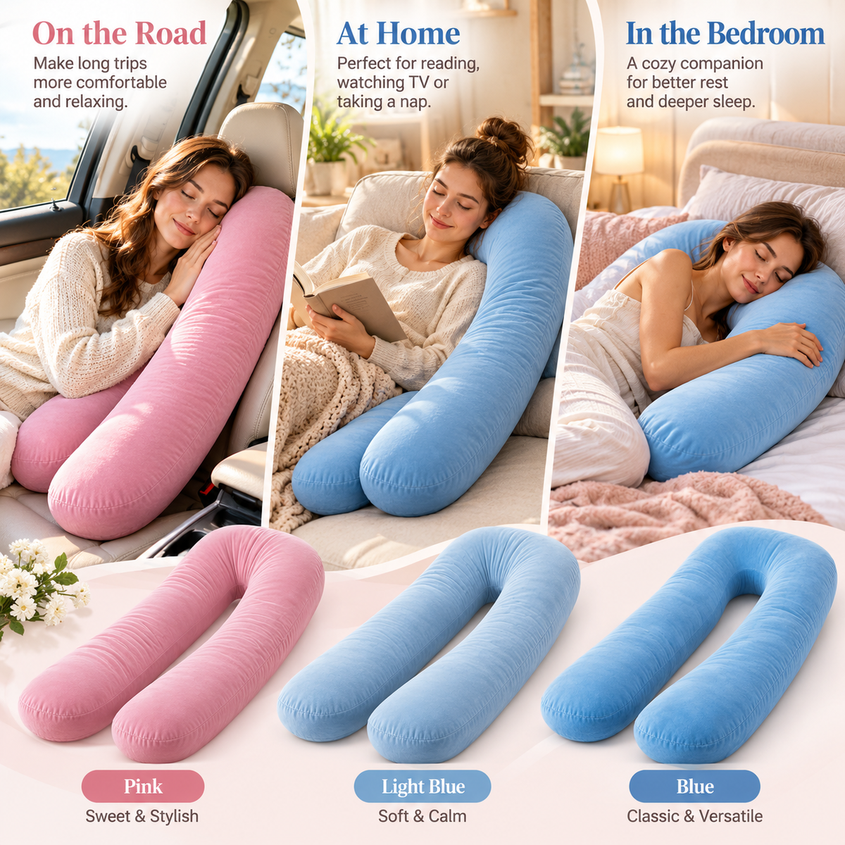 🔥Cozy U-Shaped Plush Rest Pillow