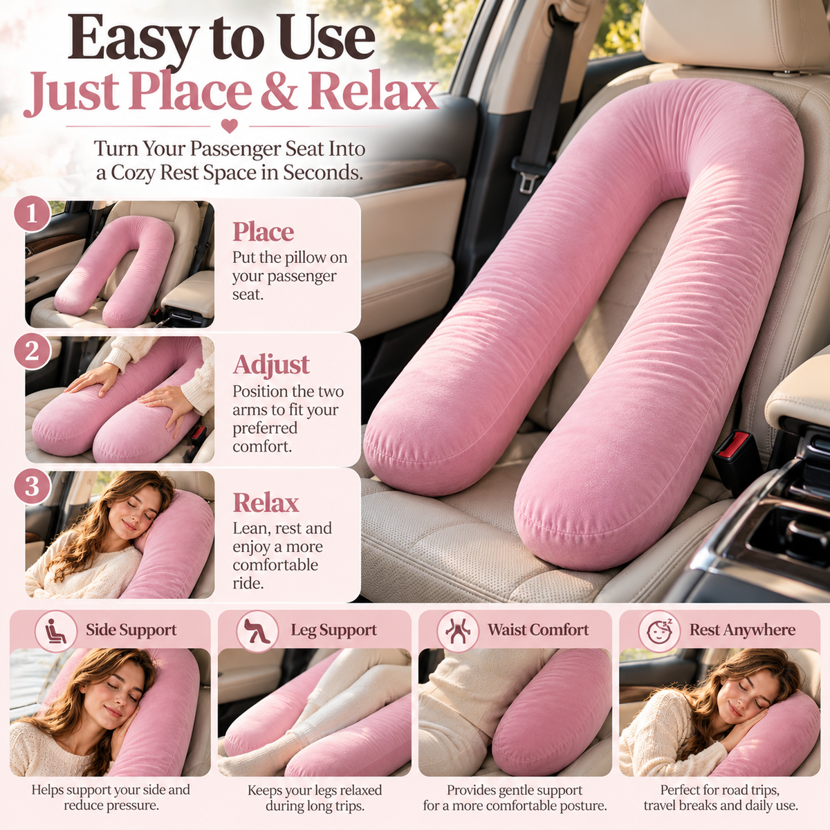 🔥Cozy U-Shaped Plush Rest Pillow