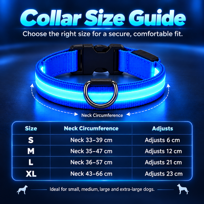 ✨Rechargeable LED Dog Harness & Collar🐕‍🦺Light-Up Night Walking Gear