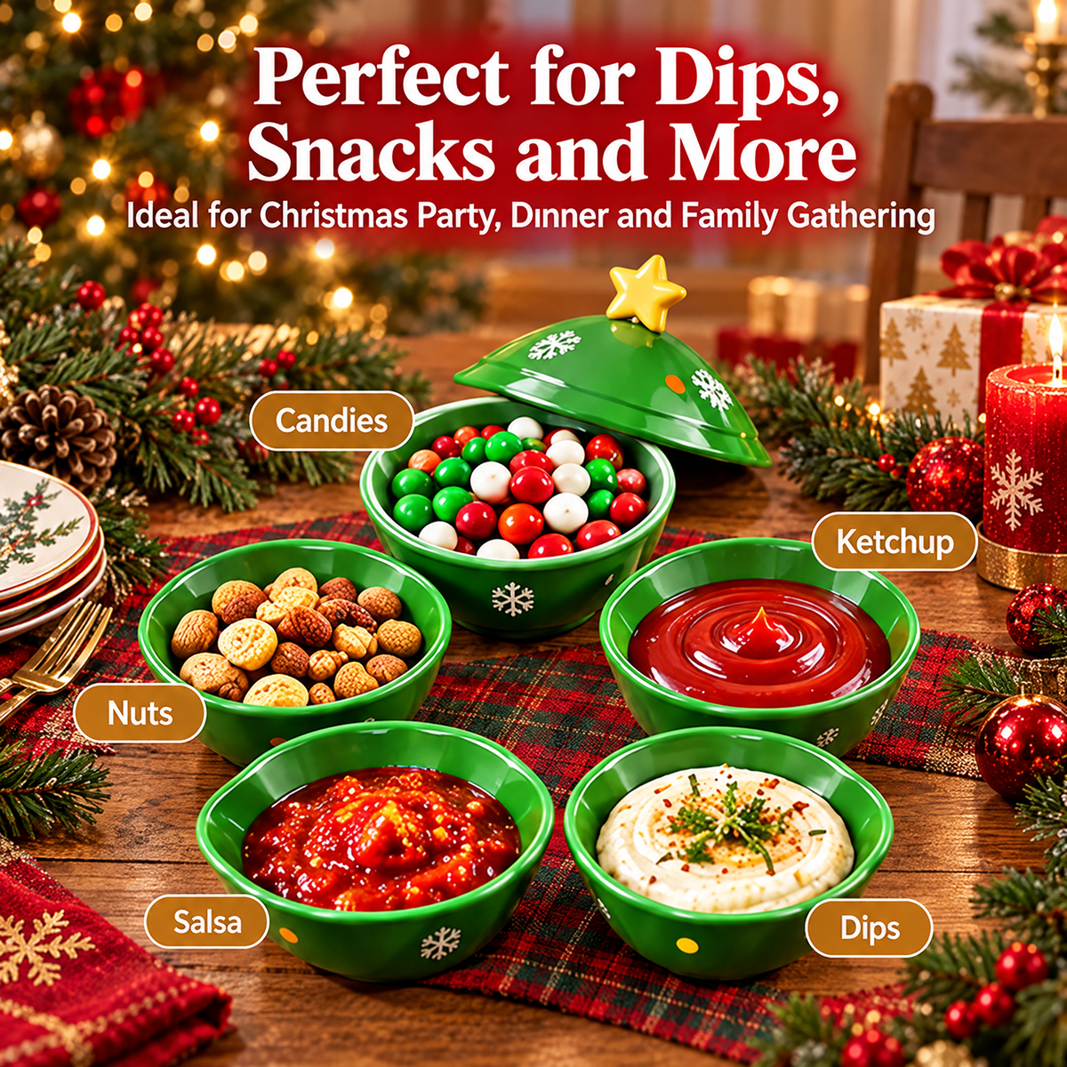 🔥Christmas Tree Mahjong Dice Dish
