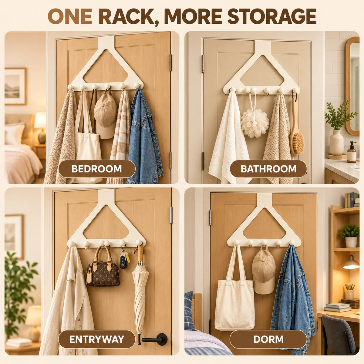 🔥Over-the-door Triangle Hanging Organizer