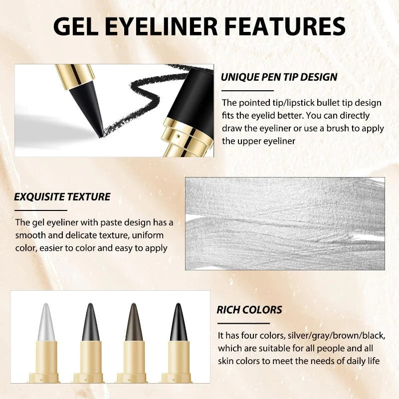 🔥Waterproof Metallic Eye Liner Crayon