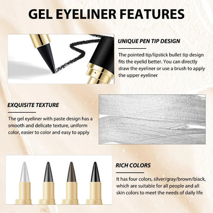 🔥Waterproof Metallic Eye Liner Crayon