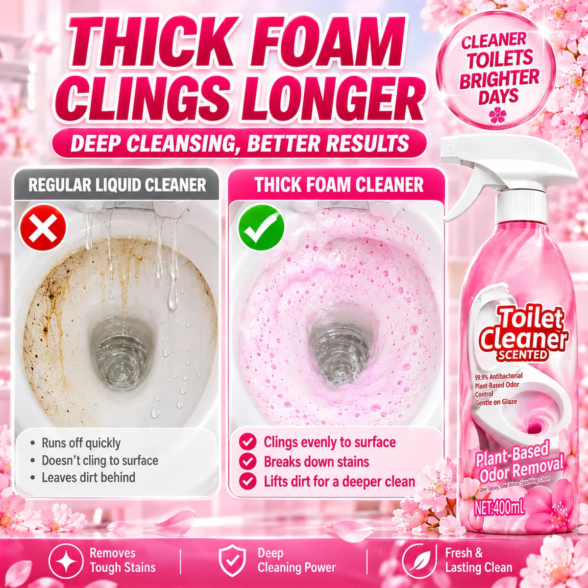 🔥400 ML Scented Foaming Toilet Cleaner