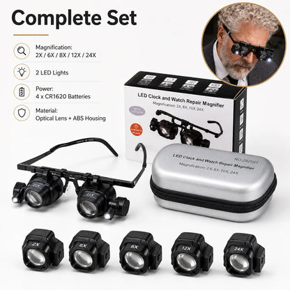 🔥LED Head-Mounted Magnifying Glasses