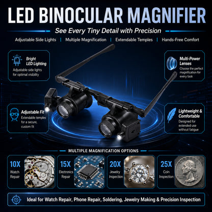 🔥LED Head-Mounted Magnifying Glasses