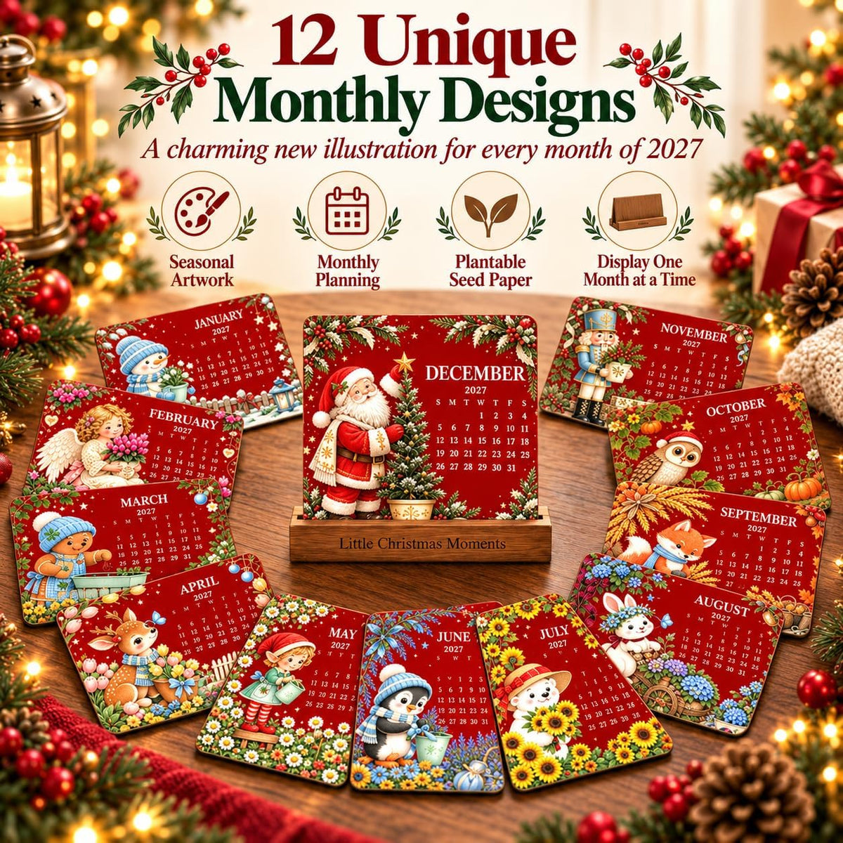 🔥Christmas Plantable ‘Timeless’ Seed Calendar 2027