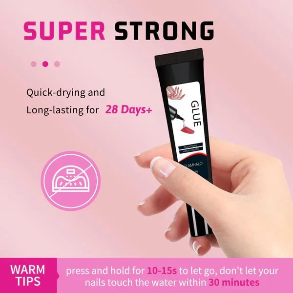 🔥Quick-Drying Semi-Solid Nail Glue with 10ml Remover