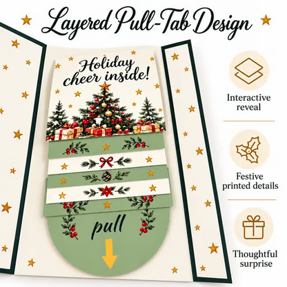 🎉DIY Pull-Out Christmas Card with Hidden Messages