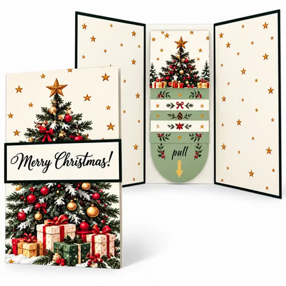 🎉DIY Pull-Out Christmas Card with Hidden Messages