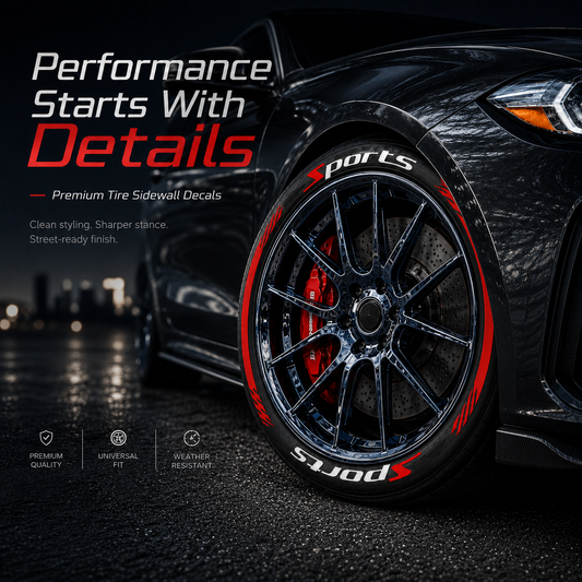 3D Waterproof Tire Decal Stickers