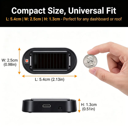 🎁Solar Fake Car Alarm LED Warning Light – 2 Pack