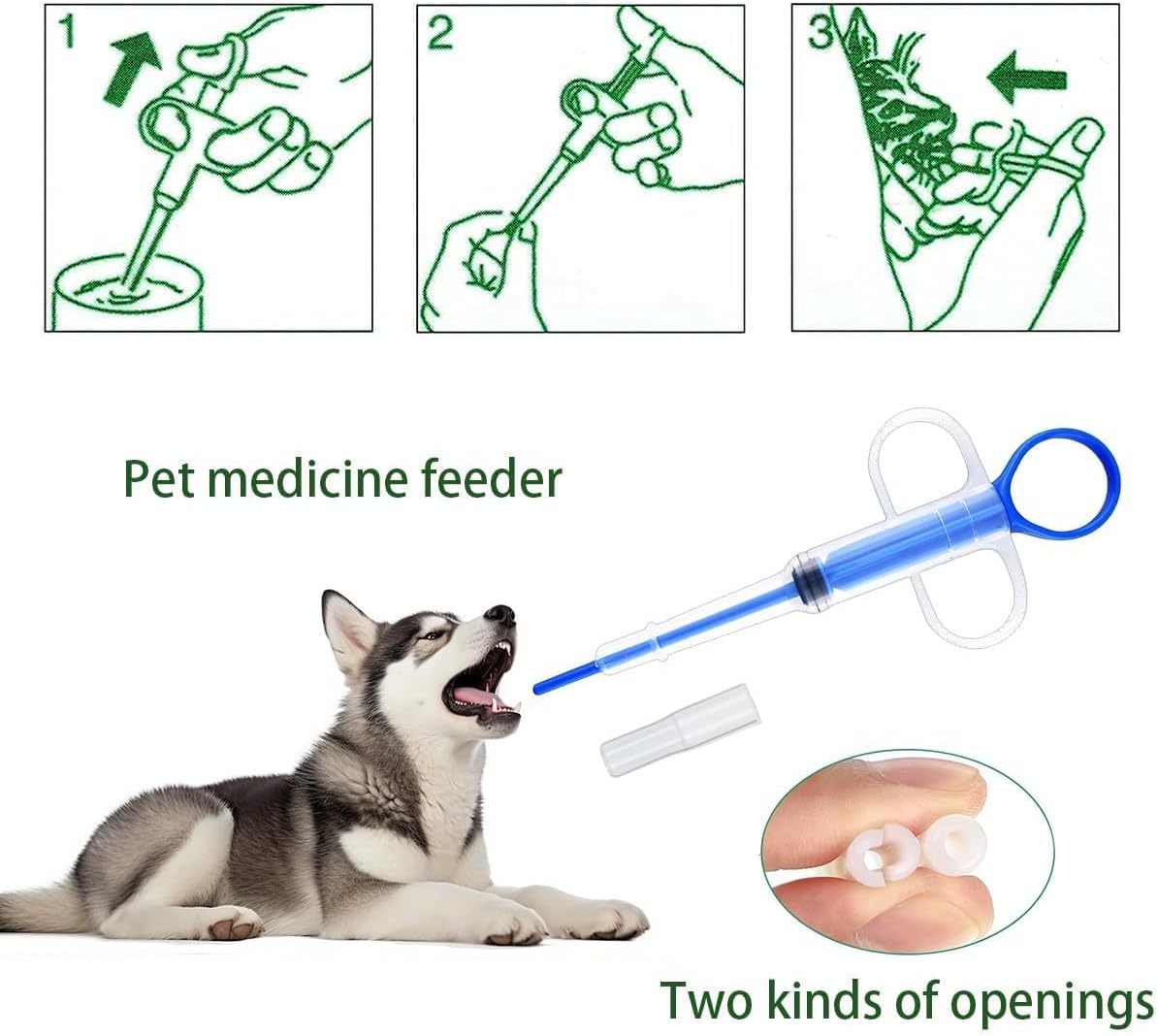 🐾 2-in-1 Pet Medicine Feeder — Easier Pill & Liquid Medication for Dogs & Cats(Buy 1 get 1 free))