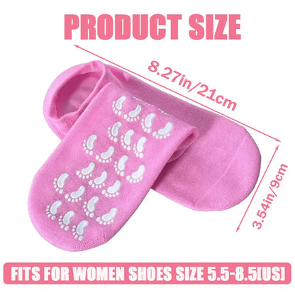 Moisturizing Socks - Silicone Socks for Dry Cracked Feet Women