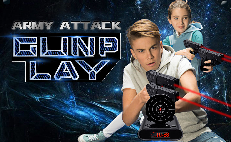 Load Gun Alarm Clock Target Alarm Clock