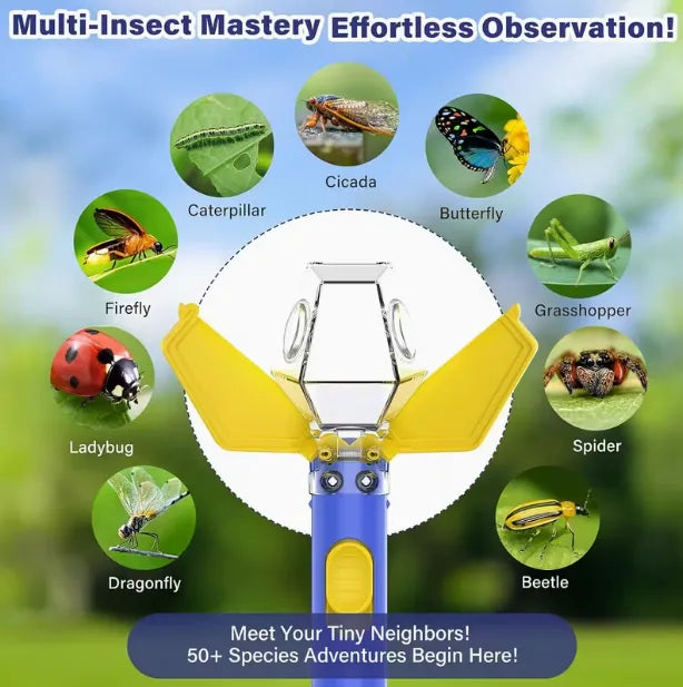 🎁6X Magnifying Insect Viewer Catcher – Safe Release Nature Discovery Tool For Kids