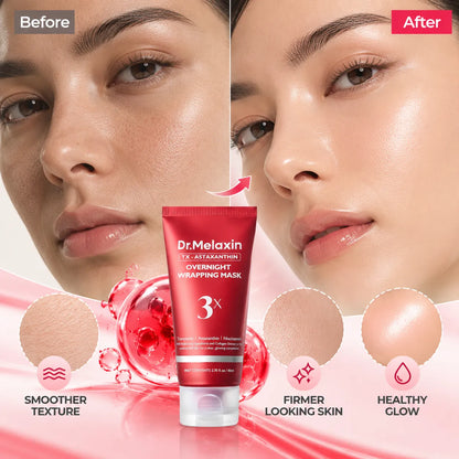 🎁Triple Brightening Overnight Wrapping Mask – TXA, Astaxanthin & Niacinamide Hydrating Peel-Off Face Mask, 80ml