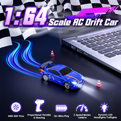 🔥1/64 Mini RC Drift Car