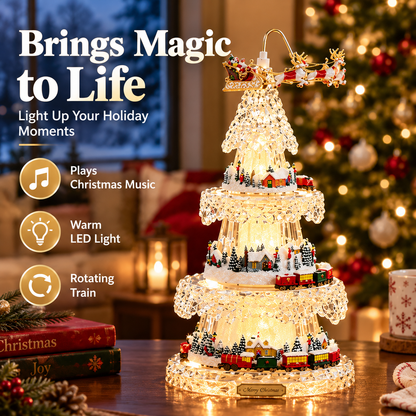 ❤️Magical Musical Christmas Tree with Train