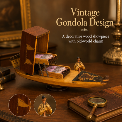 ⏰Last Day Sale 🔥 Vintage Venetian Gondola Musical Cigarette Dispenser