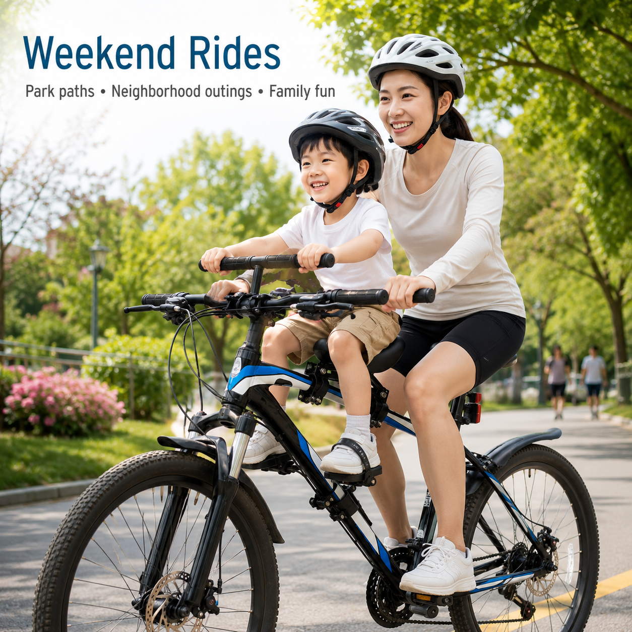 Front-Mounted Kids Bike Seat Set