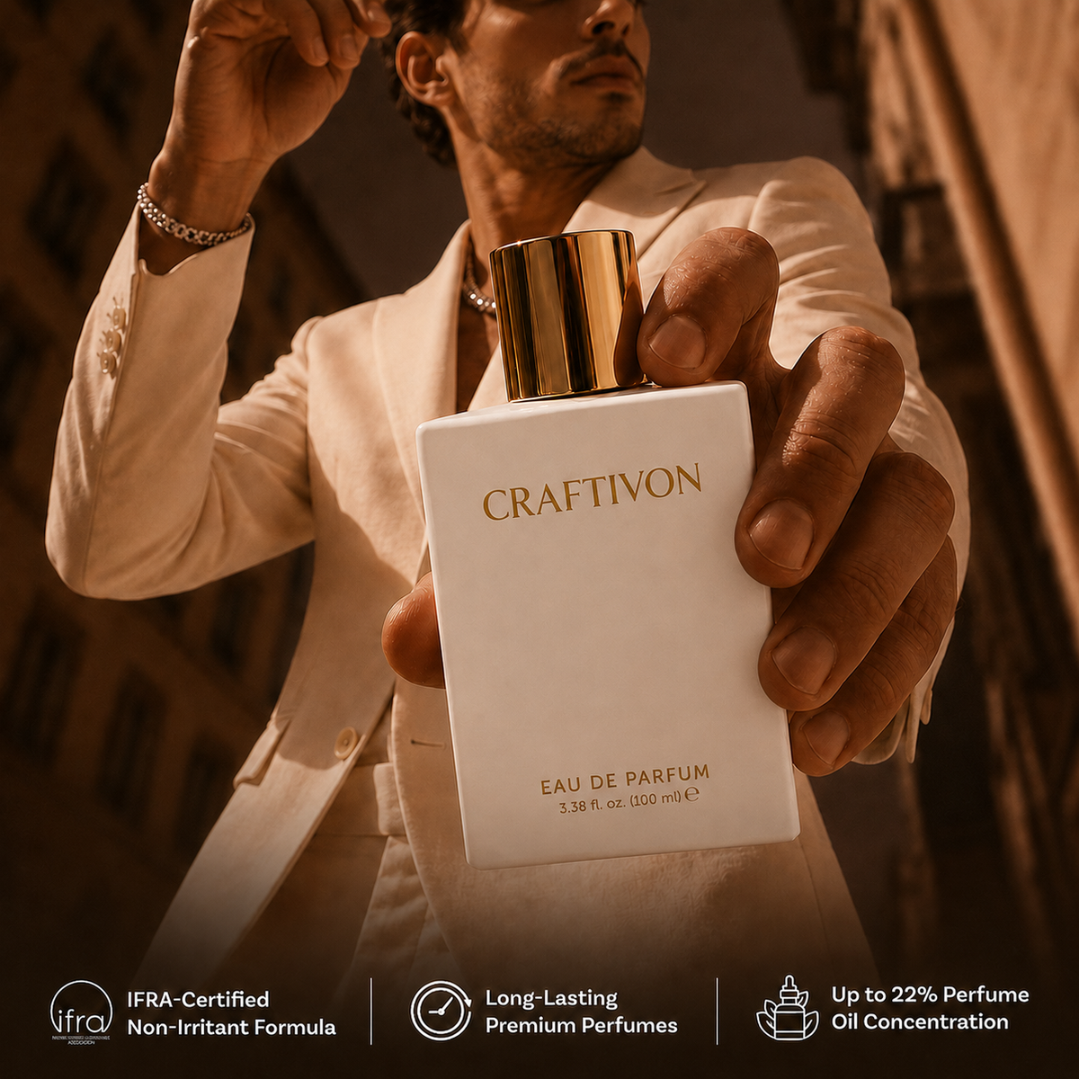 Luxury White Oud Unisex Eau de Parfum, 100 ml