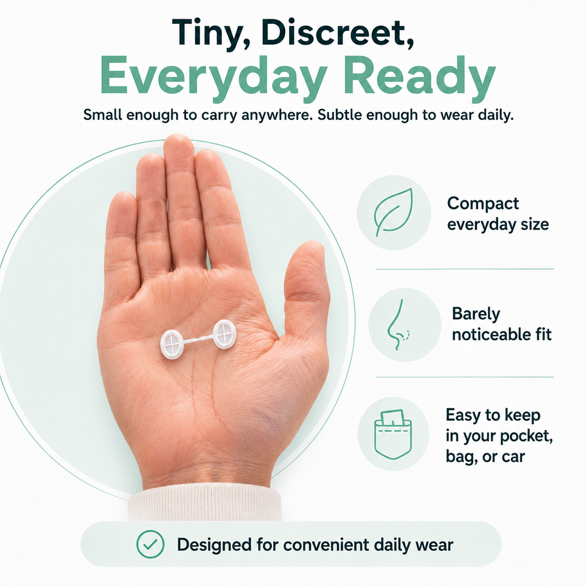 Invisible Nasal Filters – Breathe Easier, 10-Pack