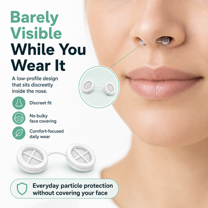 Invisible Nasal Filters – Breathe Easier, 10-Pack