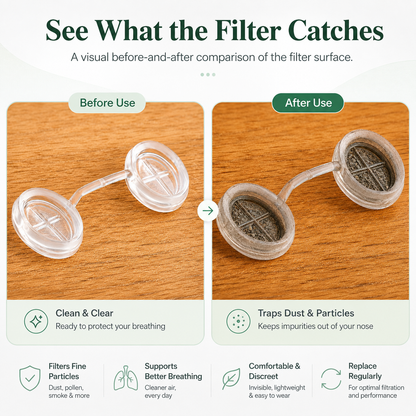 Invisible Nasal Filters – Breathe Easier, 10-Pack