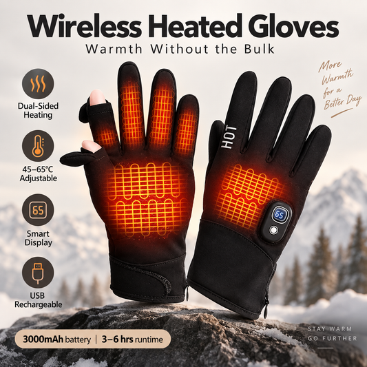 🎉Rechargeable Heated Winter Gloves for Women & Men with Touchscreen