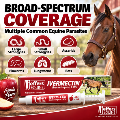 ❤️ Broad-Spectrum Horse Dewormer Gel – Ivermectin 1.87%