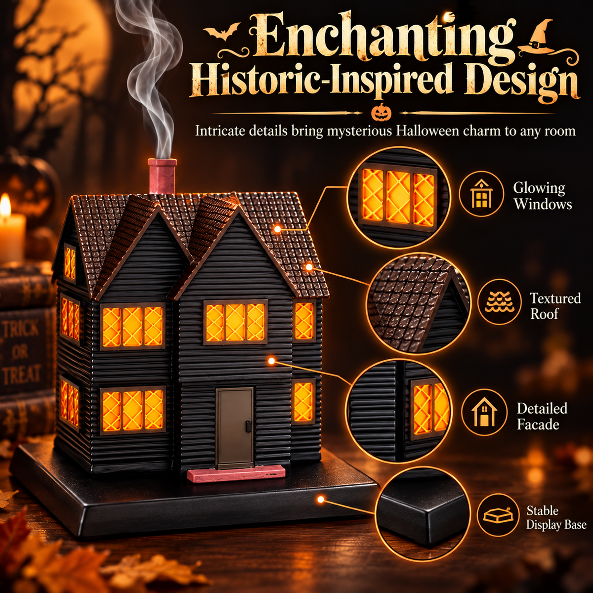 🎉Halloween Witch House Incense Burner