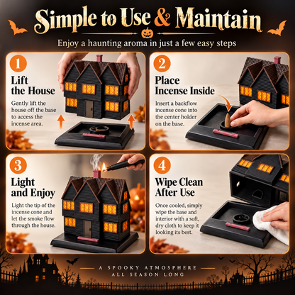 🎉Halloween Witch House Incense Burner
