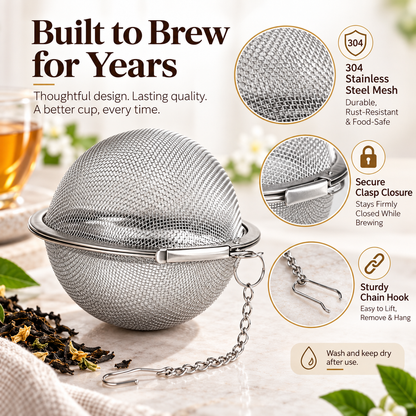 304 Stainless Steel Spice and Tea Filter(3PCS)