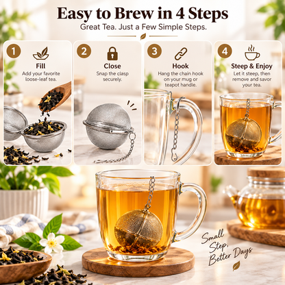 304 Stainless Steel Spice and Tea Filter(3PCS)