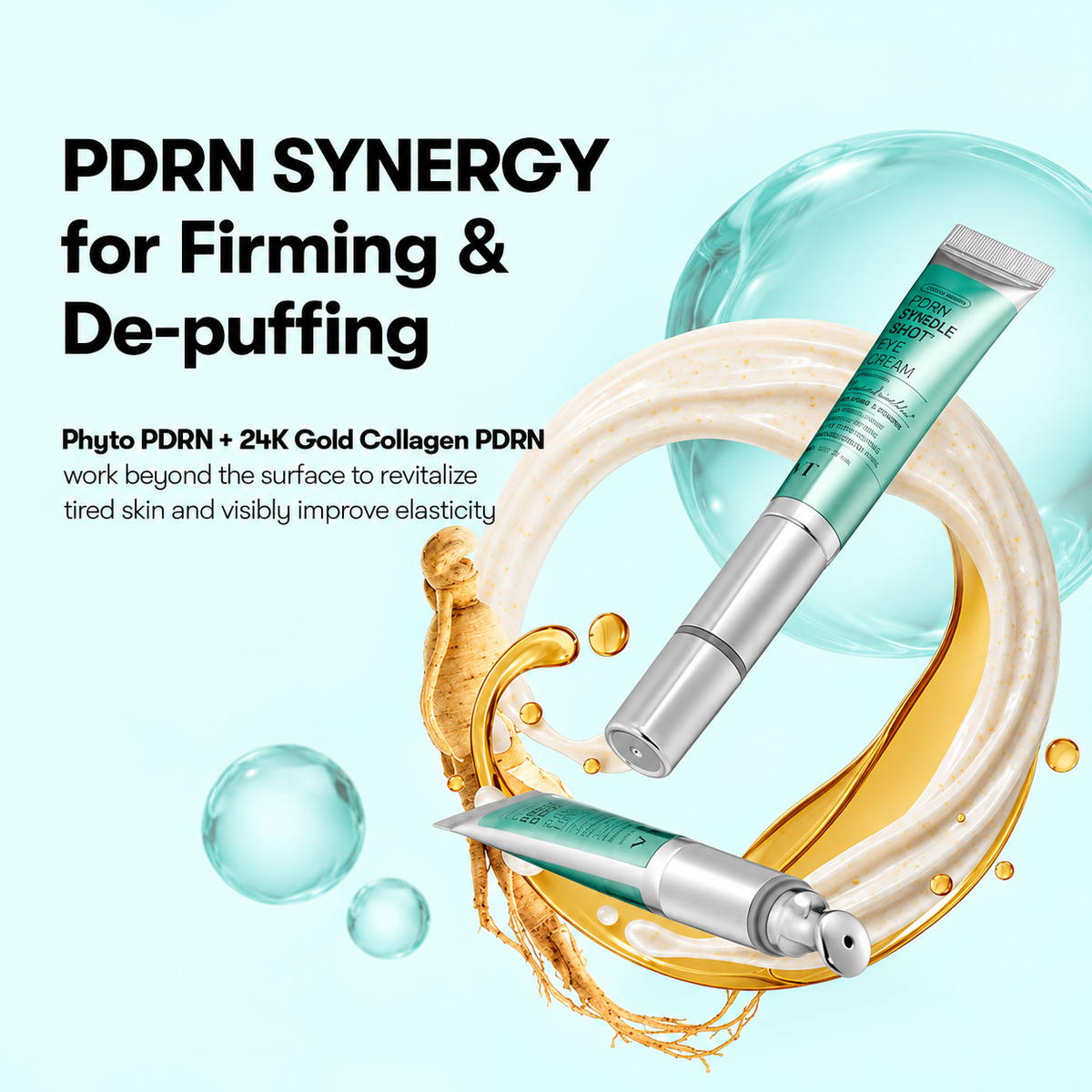 🔥PDRN Reedle Shot Eye Lifter- Micro Vibrations , 4D tightening effects for Puffy Eyes, Dark Circles & Under Eye Bags