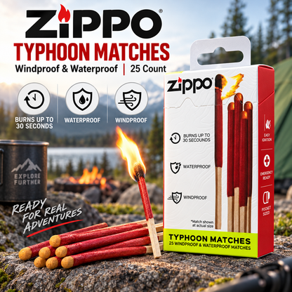 🎉Zippo Typhoon Matches Waterproof and Windproof