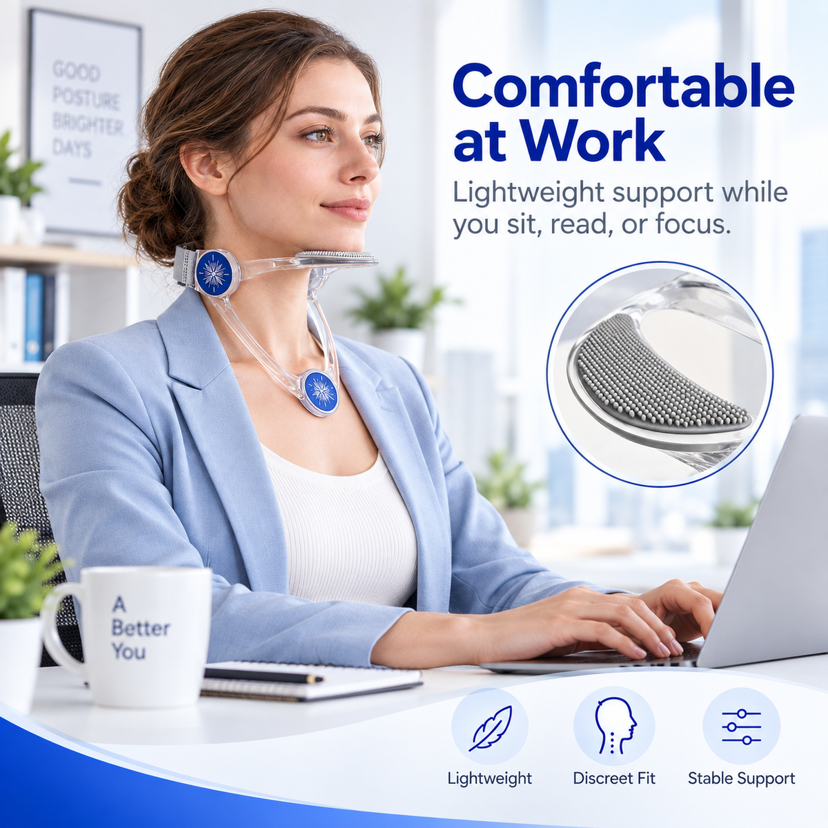 🎉360° Adjustable Neck Collar - Neck Support with Neck Stretcher