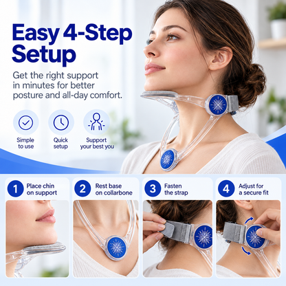 🎉360° Adjustable Neck Collar - Neck Support with Neck Stretcher
