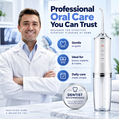 🔥Electric Water Flosser, Teeth Cleaning with 4 Jet Tips