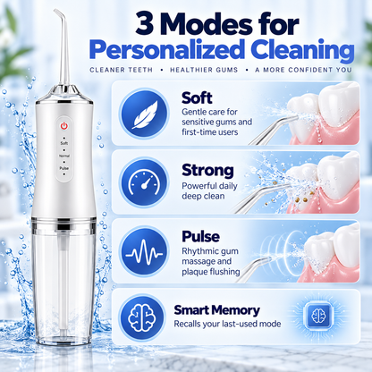 🔥Electric Water Flosser, Teeth Cleaning with 4 Jet Tips