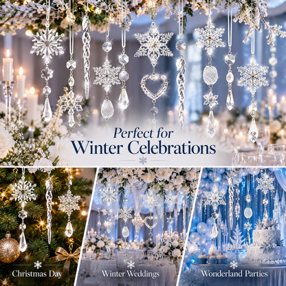 🎀21pcs Bulk Shatterproof Corded Christmas Tree Decorative Ornament Set