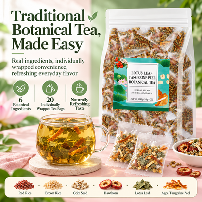 🔥Daily Botanical Grain Tea – 6-Ingredient Herbal Blend, 20 Tea Bags