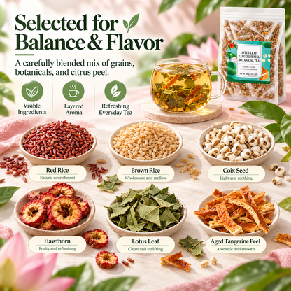 🔥Daily Botanical Grain Tea – 6-Ingredient Herbal Blend, 20 Tea Bags