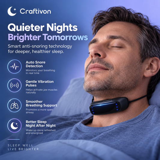 ❤️Smart Anti-Snoring Device for Better Sleep