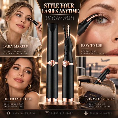 ❤️Heated Eyelash Curler, 2-in-1 Clip-Type Design, 3 Temperature Modes