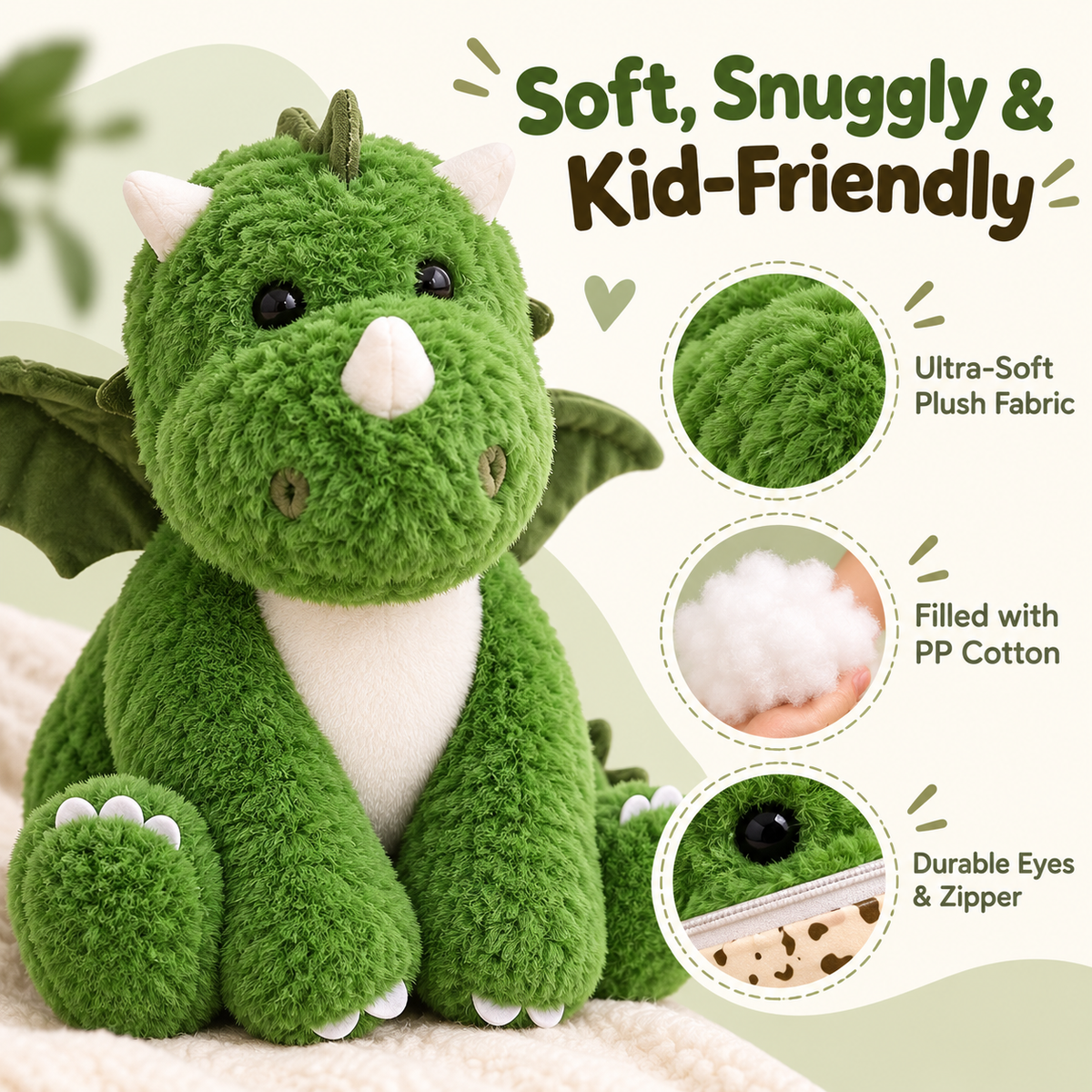 🔥Hatch & Hug Dinosaur Plush – 2-in-1 Egg Surprise Toy