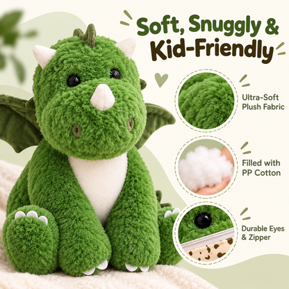 🔥Hatch & Hug Dinosaur Plush – 2-in-1 Egg Surprise Toy